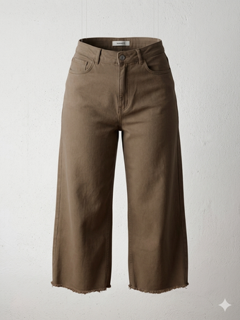 Pantaloni Culotte Marroni Donna Namastè 