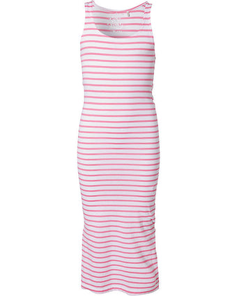 Lemon Beret Vestito a righe longuette