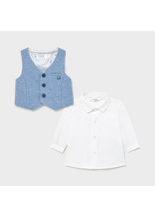 Mayoral Camicia manica lunga e gilet
