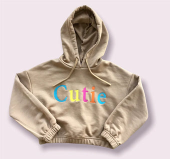 Funbee Felpa crop ricamo Cult