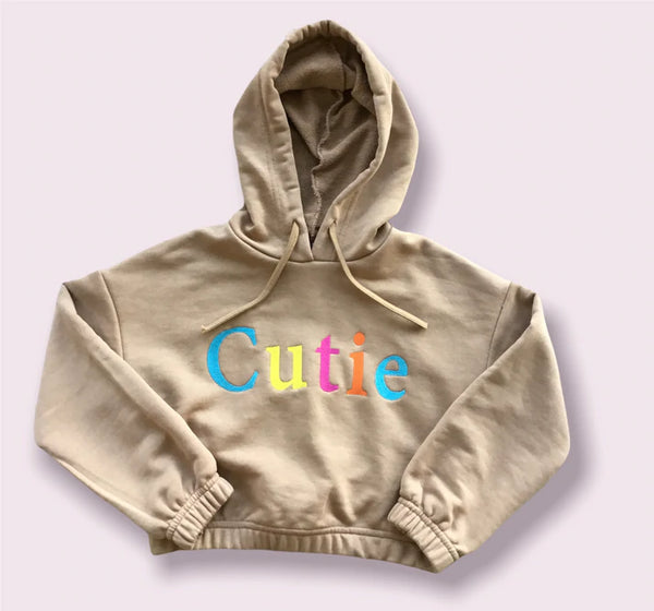 Funbee Felpa crop ricamo Cult
