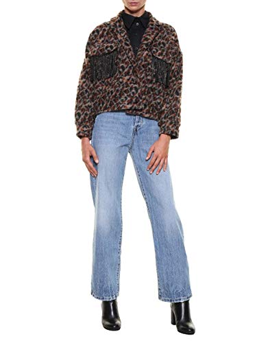 Berna Giacca Fantasia leopardo con frange