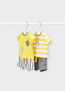 Mayoral Completo 4 pezzi multicolor neonato