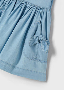 Mayoral Vestito tasca fiocco bambina