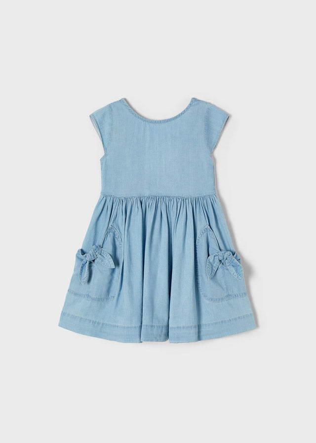 Mayoral Vestito tasca fiocco bambina