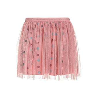 Lemon Beret Gonna In tulle a pois