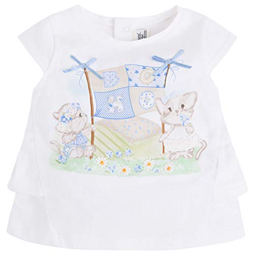Mayoral t-Shirt m/c Volant Spalla Neonata
