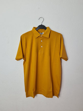 ⁠Polo Uomo Giallo Senape a Maniche Corte Victor Cool 