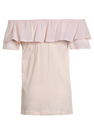 Lemon beret T-shirt con volant