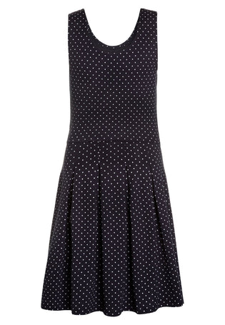 Lemon Beret Vestito Smanicato a pois