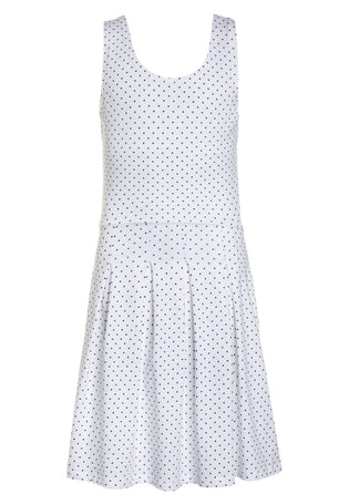 Lemon Beret Vestito Smanicato a pois