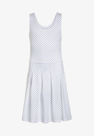 Lemon Beret Vestito Smanicato a pois