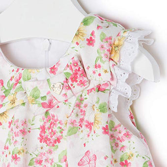 Mayoral Vestito Saten Stampato Neonata